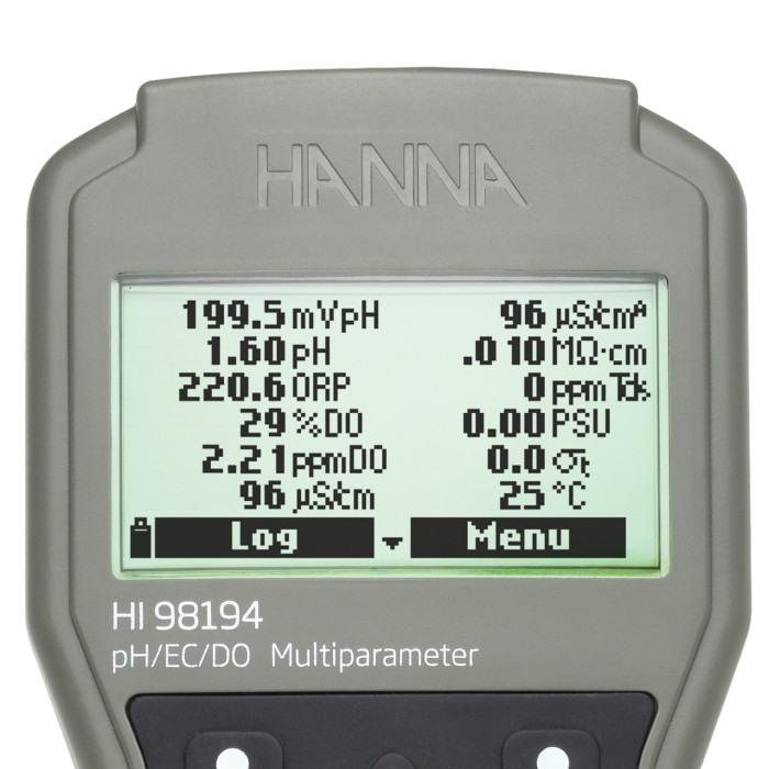 Многофункциональный измеритель Hanna HI98194 — pH, электропроводность, кислород и др.