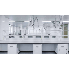 Центральный лабораторный стол с H-образной рамой (Central Workbench with H-Frame)