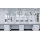 Центральный лабораторный стол UFULAB с H-рамой — прочность, функциональность и современный дизайн